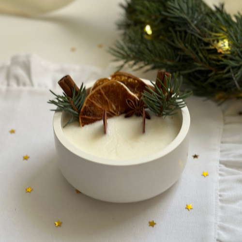 Świeca Sojowa Dekoracyjna - Korzenna