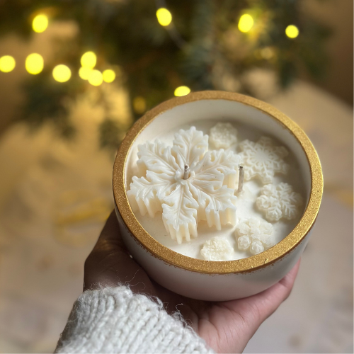 Decorative Soy Candle - Pumpkins & Leaves