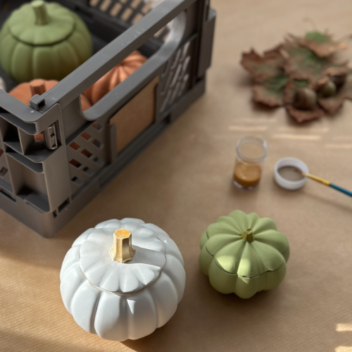 Small Pumpkin – Soy Candle in a Plaster Container