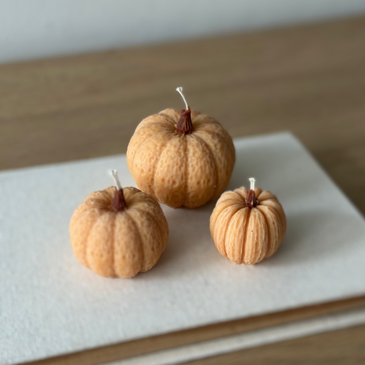 Zestaw Pumpkin Trio – Świece Sojowe w Kształcie Dyni