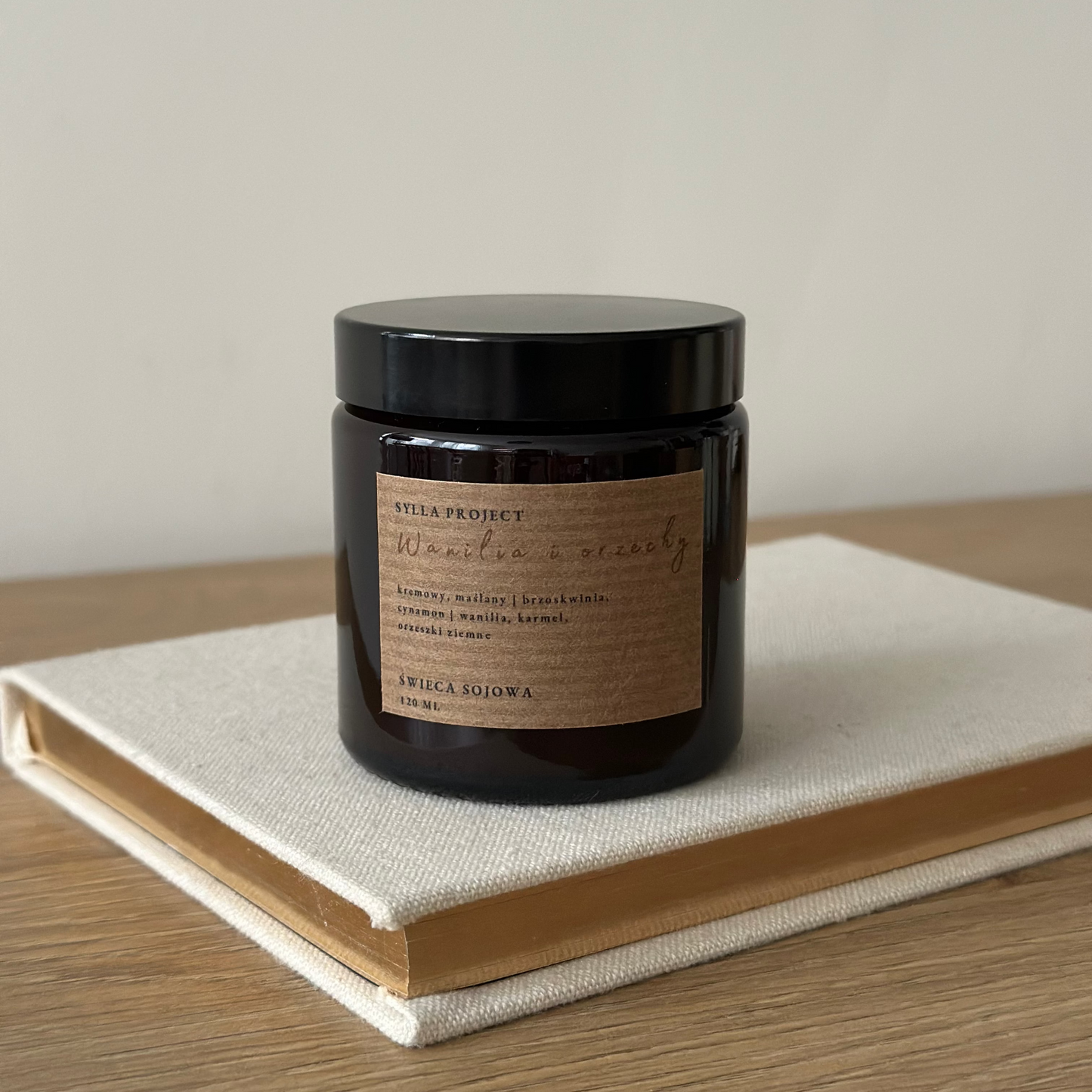 Świeca Sojowa 120 ml - Wanilia I Orzechy