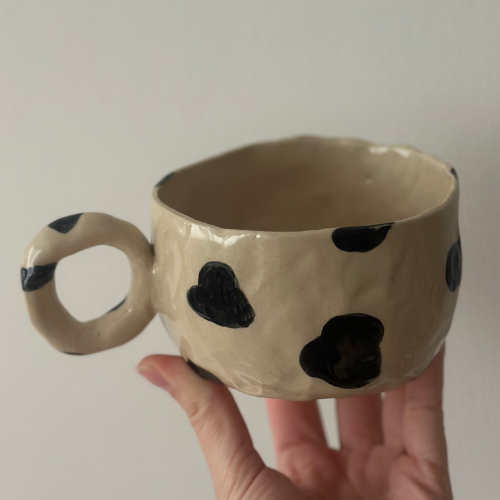 Kubek ceramiczny Krówka 300 ml 🐄☕