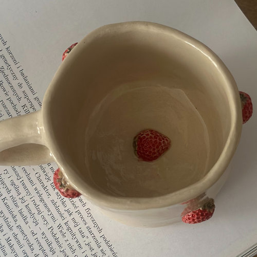 Kubek Ceramiczny z Truskawkami 250 ml 🍓