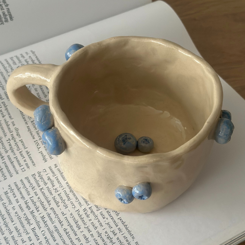 Kubek Ceramiczny z Borówkami 270 ml ☕