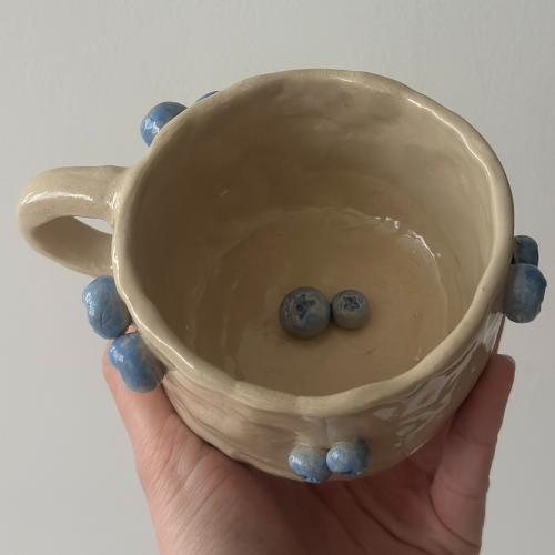 Kubek Ceramiczny z Borówkami 270 ml ☕