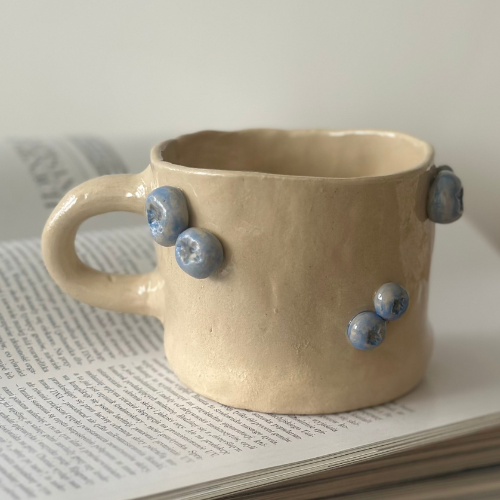 Kubek ceramiczny z borówkami 270 ml ☕