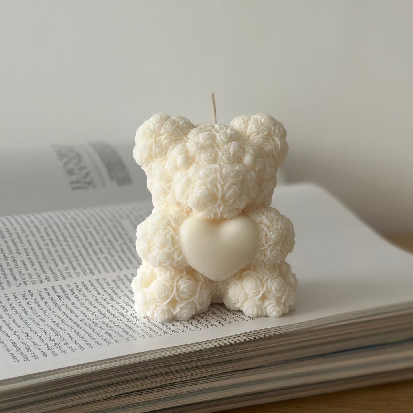 Zestaw Prezentowy – Świeca Sojowa Serce + Świeca Sojowa Teddy Bear