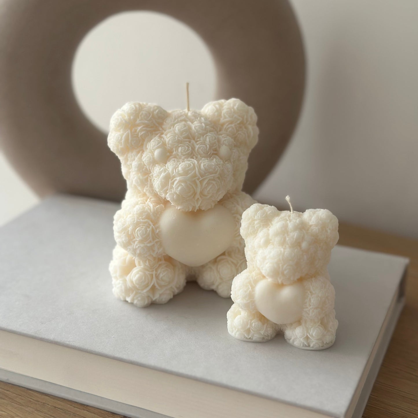Zestaw Prezentowy – Świeca Sojowa Serce + Świeca Sojowa Teddy Bear & Teddy Bear Mały