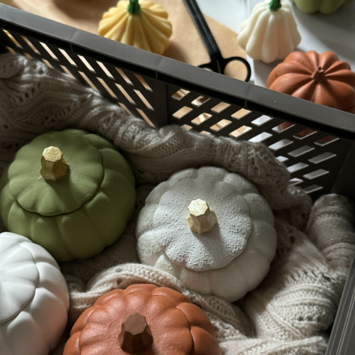 Large Pumpkin – Soy Candle in a Gypsum Container