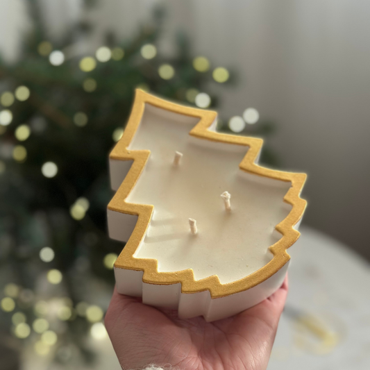 Decorative Soy Candle - Christmas Tree