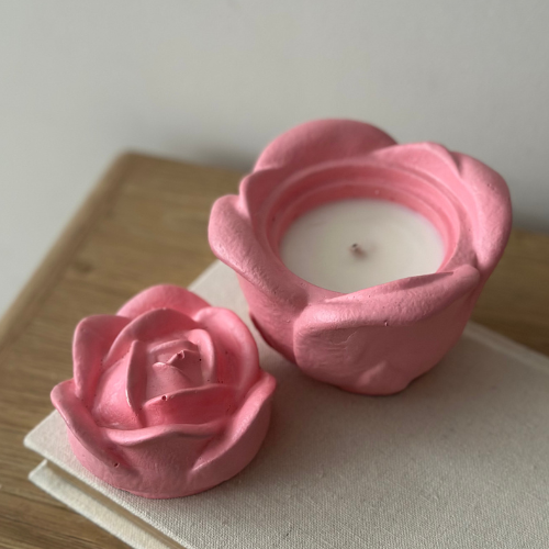 Świeca Sojowa - Róża