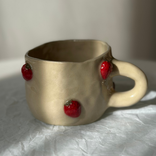 Kubek Ceramiczny - Truskawki🍓