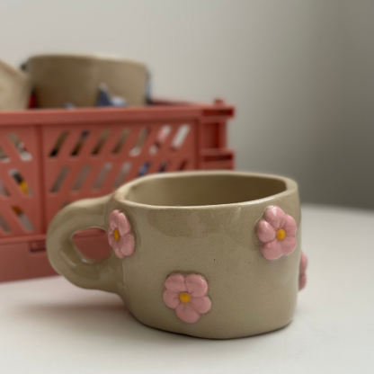 Kubek Ceramiczny - Kwiaty 🌸