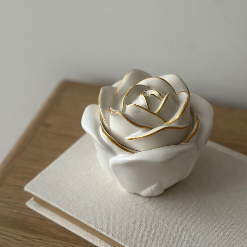 Świeca Sojowa - Róża Biała