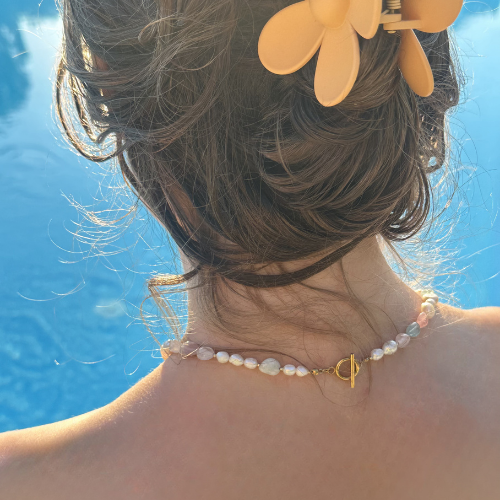 Naszyjnik Pearl Bloom – Perły i Morganit