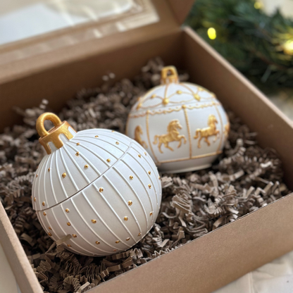 Christmas Gift Set: Christmas Bauble + Bauble with Horses