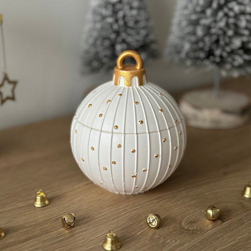 Bombka Świąteczna - Świeca Sojowa Dekoracyjna