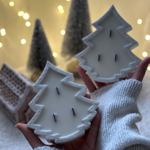 Świeca Sojowa Dekoracyjna - Choinka