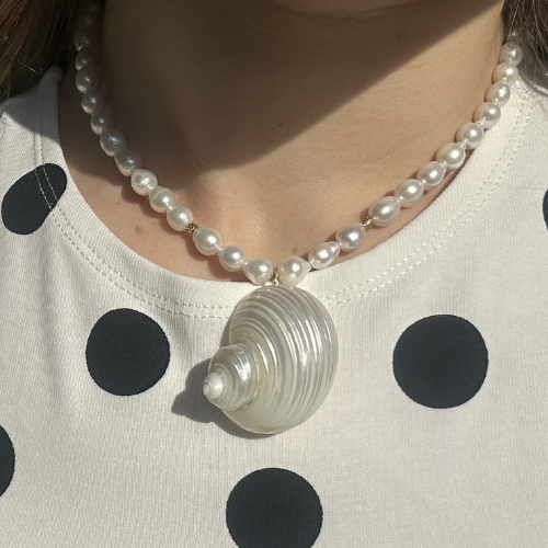 🐚 Siren’s Tale – Naszyjnik z Pereł i Muszli