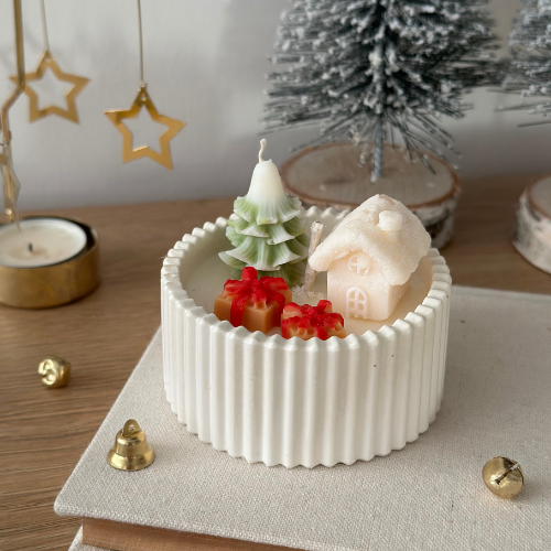 Świeca Sojowa Dekoracyjna – Zimowa Chwila