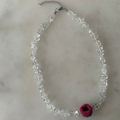 Necklace - CRYSTAL RASPBERRY
