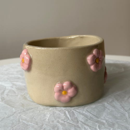 Kubek Ceramiczny - Kwiaty 🌸