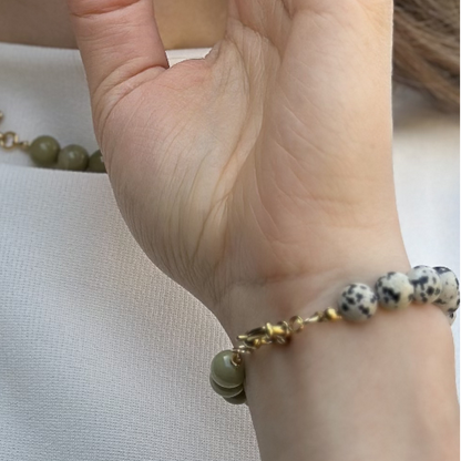Bransoletka EARTH BALANCE – minimalistyczna bransoletka z jaspisu