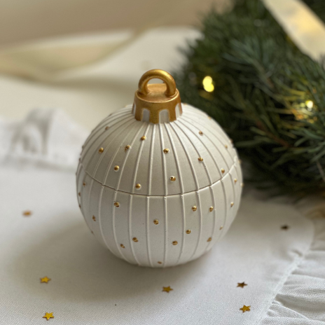 Bombka Świąteczna - Świeca Sojowa Dekoracyjna