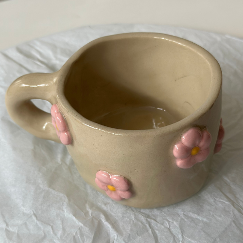 Kubek Ceramiczny - Kwiaty 🌸