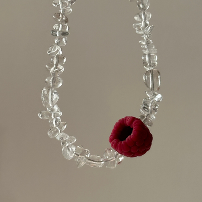Necklace - CRYSTAL RASPBERRY