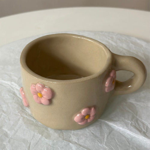 Kubek Ceramiczny - Kwiaty 🌸