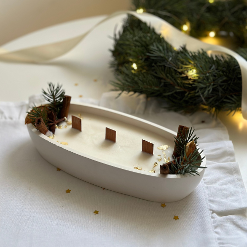 Świeca Sojowa Dekoracyjna – Zimowy Wieczór