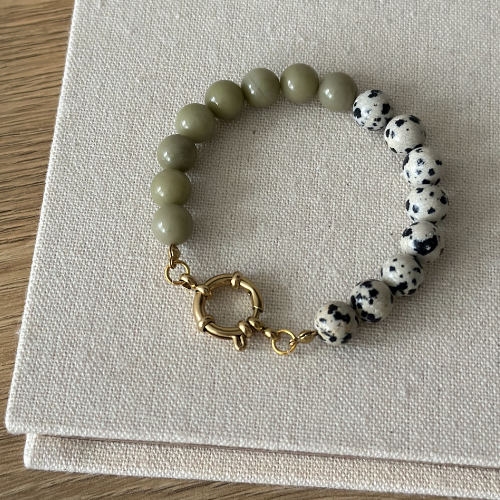 Bransoletka EARTH BALANCE – minimalistyczna bransoletka z jaspisu