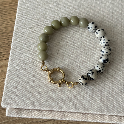 Bransoletka EARTH BALANCE – minimalistyczna bransoletka z jaspisu