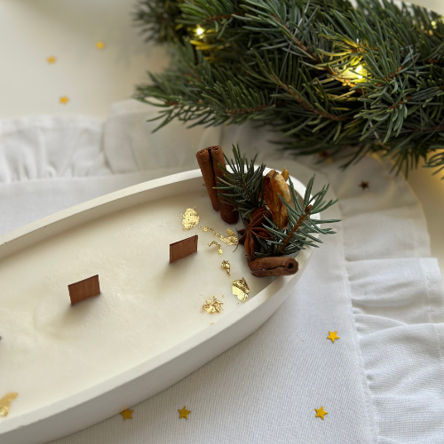 Świeca Sojowa Dekoracyjna – Zimowy Wieczór