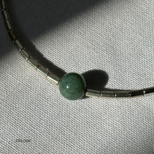 Naszyjnik GREEN EYE LINE - Zielone Oczy