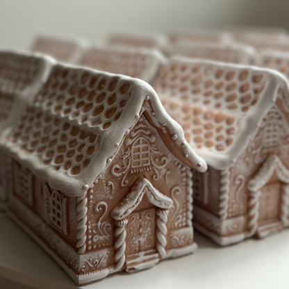 Christmas Gift Set: Gingerbread House Candle and Christmas Bauble