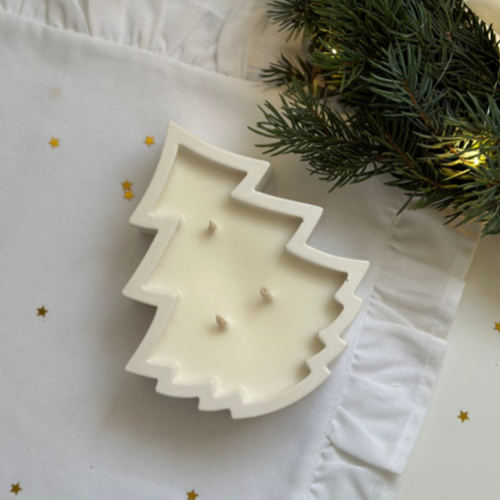 Świeca Sojowa Dekoracyjna - Choinka