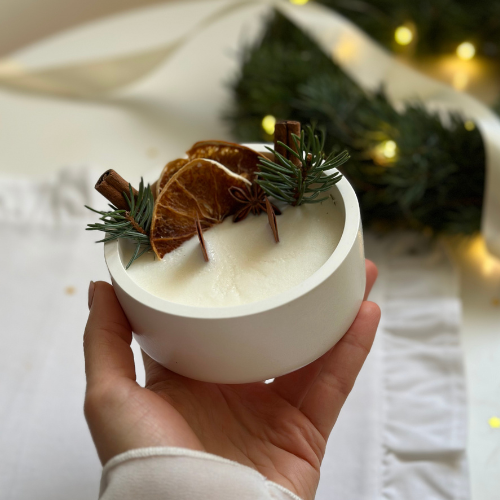 Świeca Sojowa Dekoracyjna - Korzenna