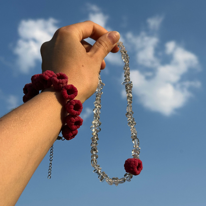 Necklace - CRYSTAL RASPBERRY