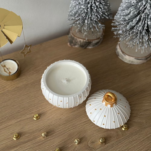 Bombka Świąteczna - Świeca Sojowa Dekoracyjna