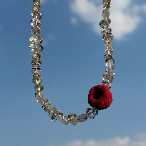 Necklace - CRYSTAL RASPBERRY