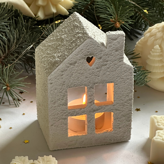 Gipsowy Domek do Tealight