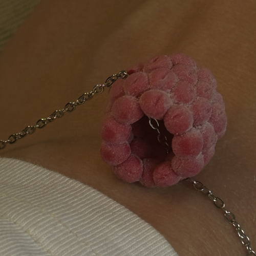 Bransoletka Malinka – Ręcznie Wykonana Malinka🍓