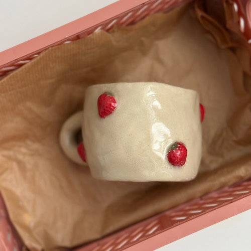Kubek Ceramiczny - Truskawki🍓
