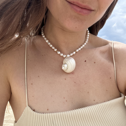 🐚 Siren’s Tale – Naszyjnik z Pereł i Muszli