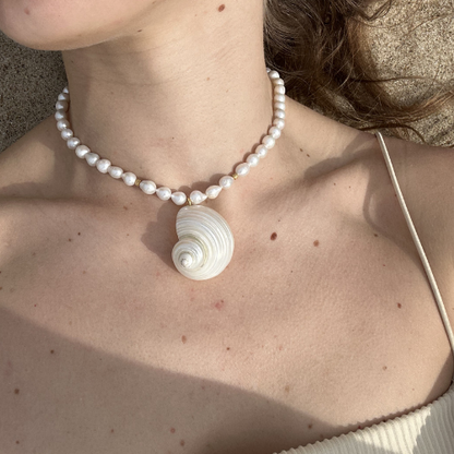 🐚 Siren’s Tale – Naszyjnik z Pereł i Muszli