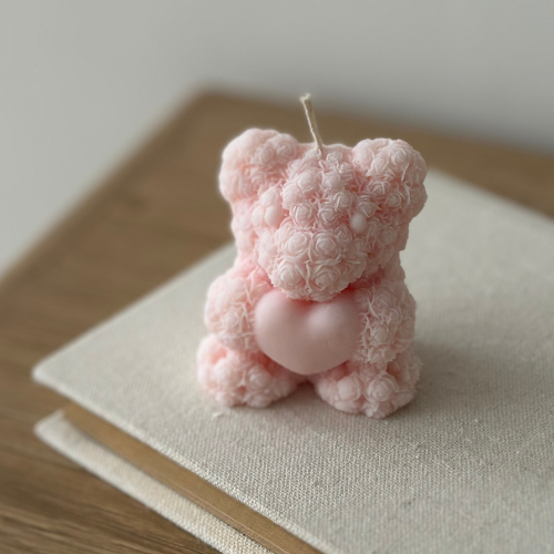 Świeca Sojowa - Teddy Bear Pink Mały
