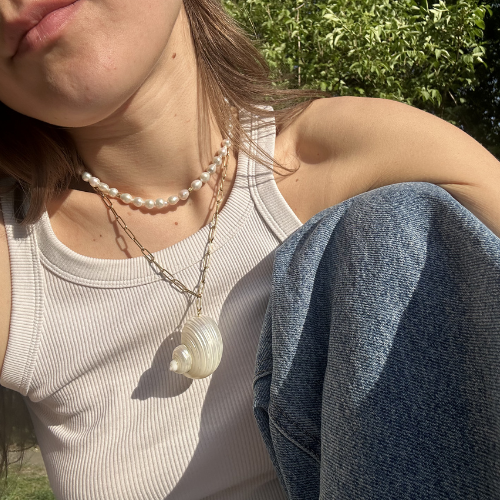 Naszyjnik Shell – Muszla na łańcuszku 🐚
