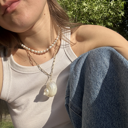 Naszyjnik Shell – Muszla na łańcuszku 🐚